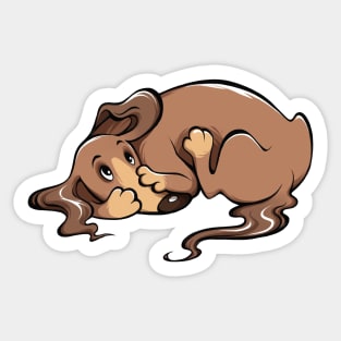 Sad puppy Sticker